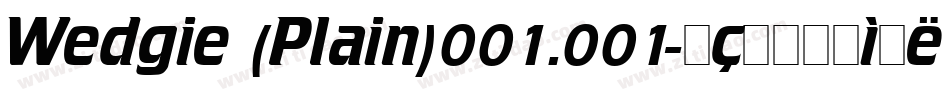 Wedgie (Plain)001.001字体转换